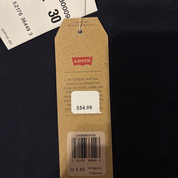 Levi’s 511 Chino Mavy Blue Slim Stretch 32x30 - Picture 2 of 3